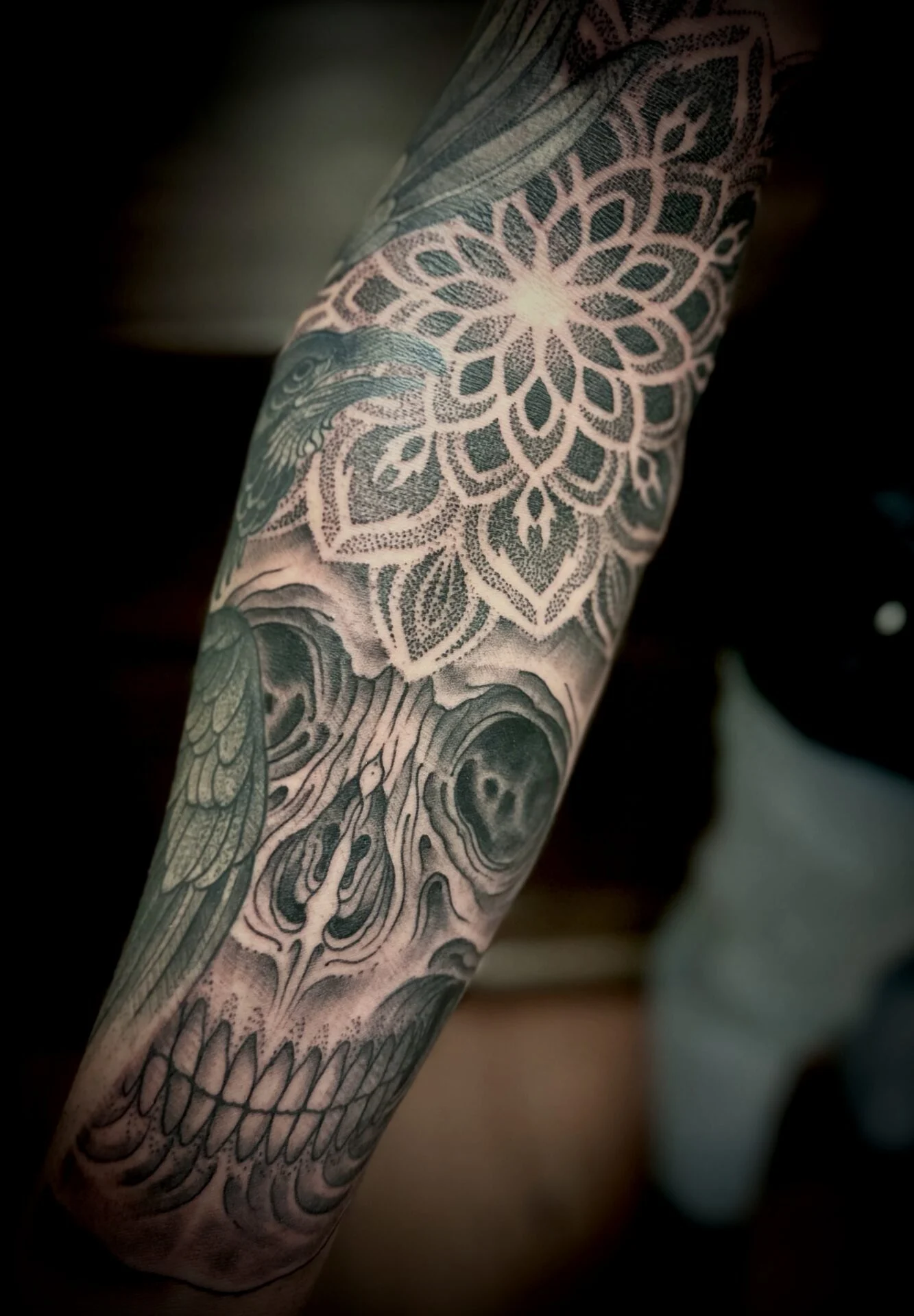 Schedel met mandala